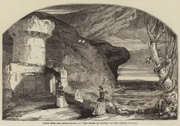 Scene from the Extravaganza of The Island of Jewels, at the Lyceum Theatre